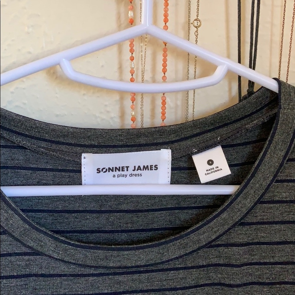 Sonnet James striped Reese dress size small